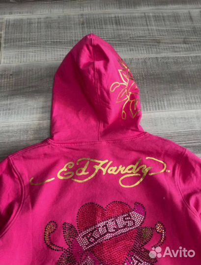 Оригинал Ed Hardy Зип Худи Zip Hoodie
