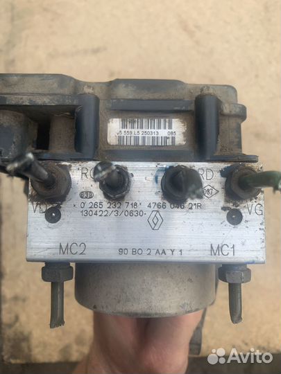 Блок абс renault 0265232718