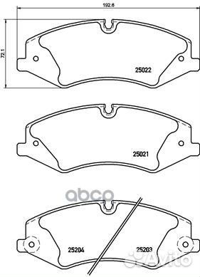 Колодки тормозные FR range rover sport p44022 B