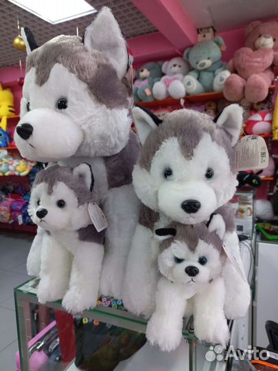 Хаски мягкая игрушка