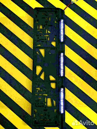 Номерная рамка c вашим логотипом и дизайном