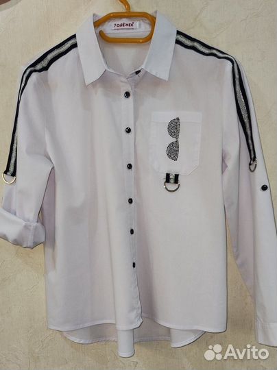 Блузка белая 158