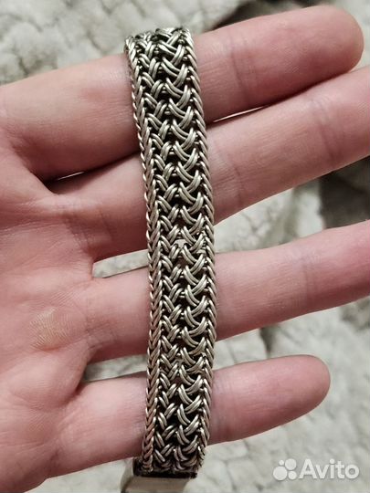 Серебряный браслет мужской