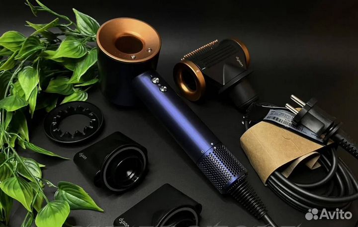 Фен Dyson Supersonic HD08 синий Малайзия+Гарантия