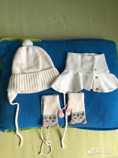 Комплект choupette шапка снуд варежки