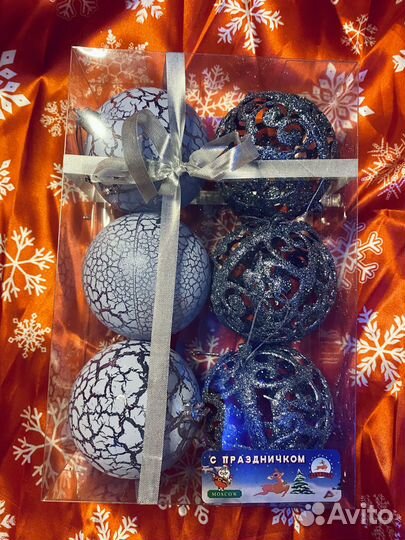 Елочные шары пластик