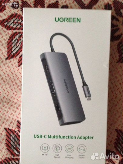 USB-C Type-C адаптер ugreen USB хаб для MacBook