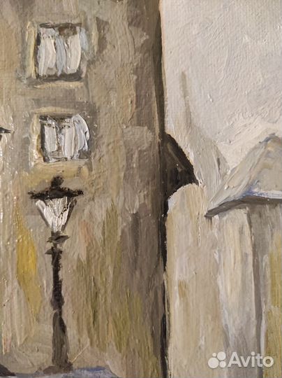 Абстрактные картины маслом,Прогулка по городу 