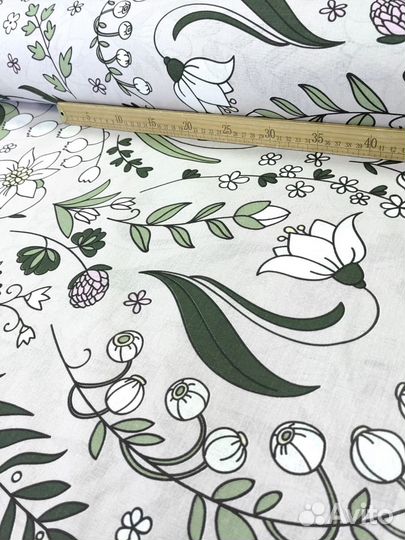 Бязь ширина 220см ткань на отрез Белье постельное