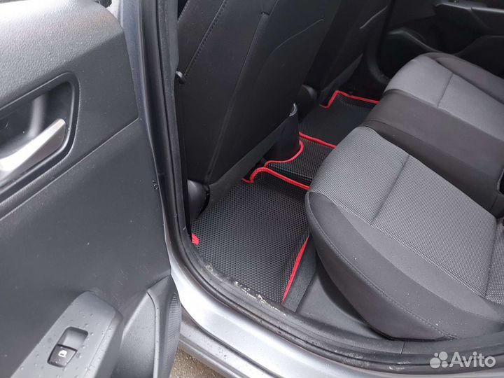 3d коврики eva с бортами в авто Hyundai Solaris 2