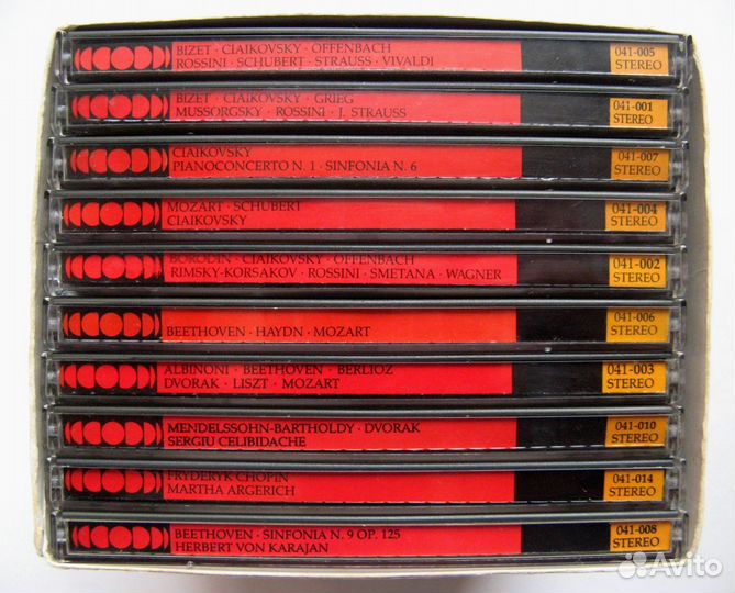 Бокс 10 CD аудио дисков. Классическая музыка
