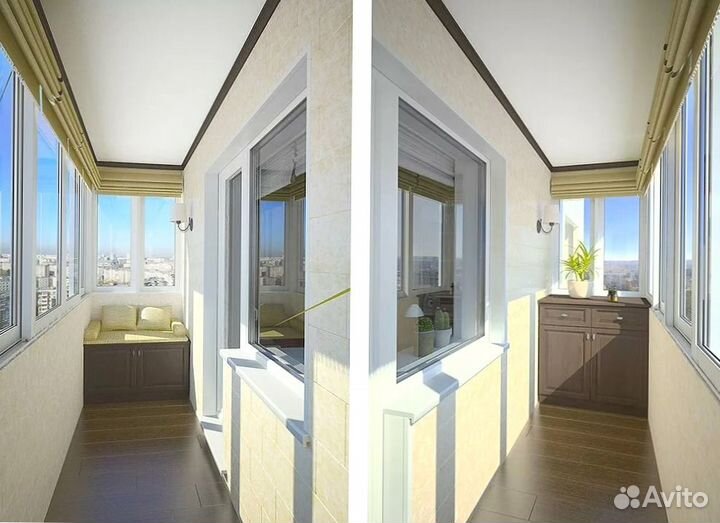 Остекление балконов и лоджий. Окна пвх