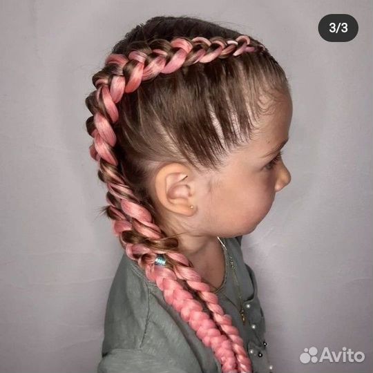 Косы брейды с канекалоном и без