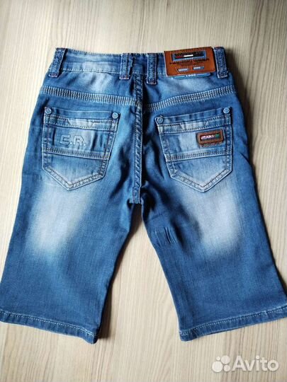 Джинсовые шорты для мальчика 128-134