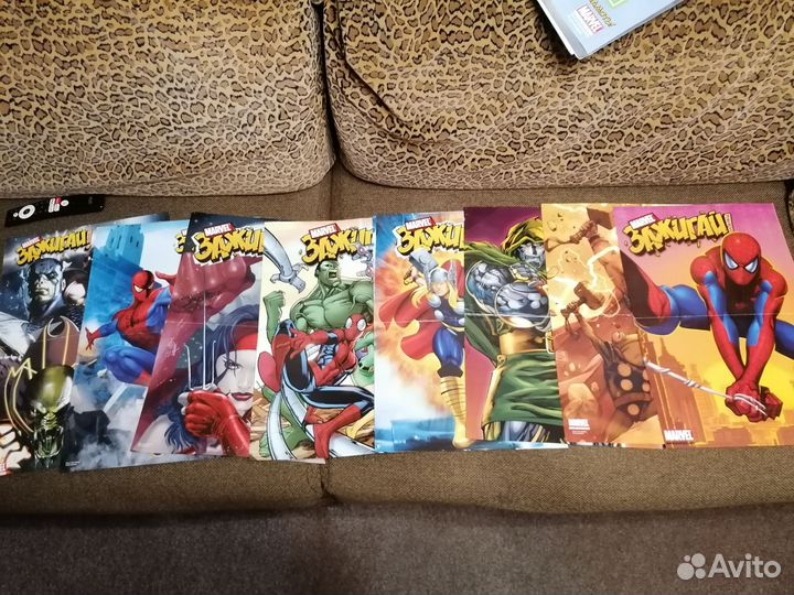 Плакаты постеры марвел из журналов