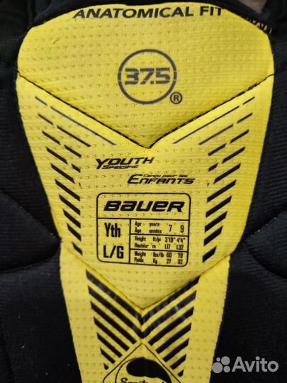 Нагрудник хоккейный yth l bauer 1s