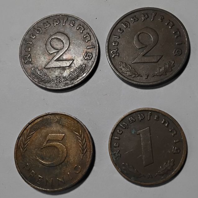 Коллекционные монеты Германии 1937-1939гг Оригинал