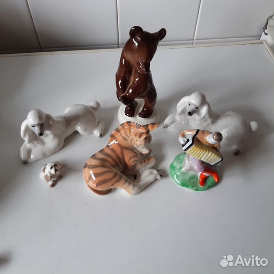 Статуэтки винтажные СССР фарфор лфз, Дулево