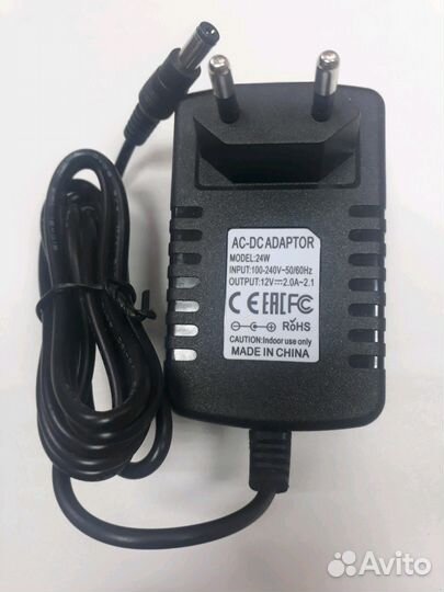 Блок питания 12V-2.0/1,0A (5,5*2,5)