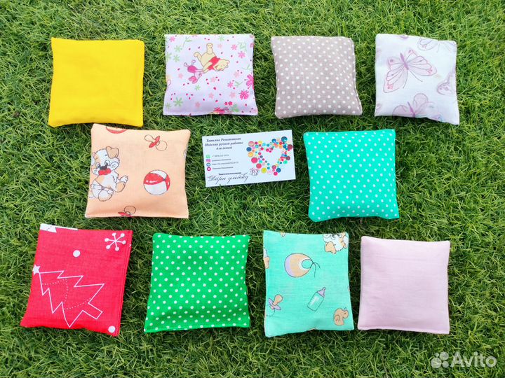 Сенсорные мешочки монтессоритактильные мешочки