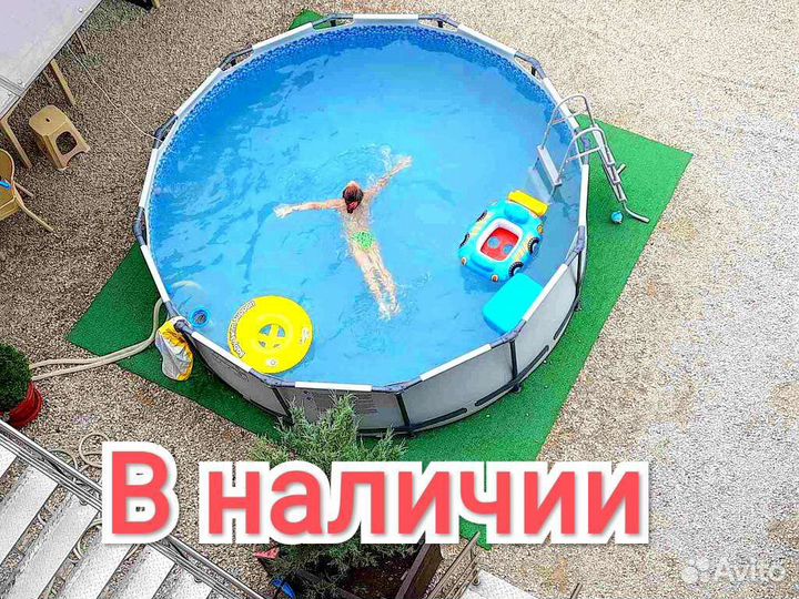 Каркасный бассейн 457х107 полный комплект новый