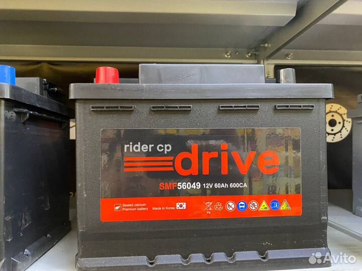 Аккумулятор Rider 60 А/ч прямой полярности