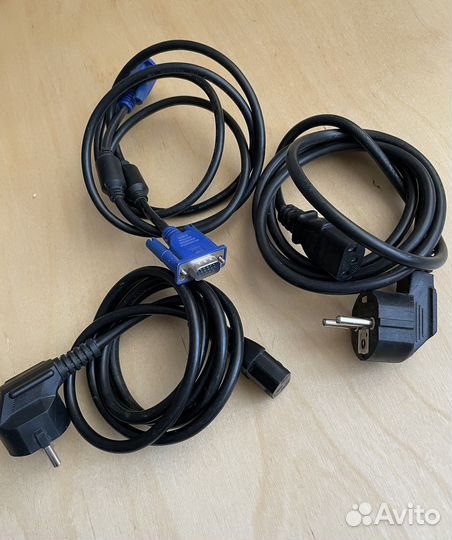 Кабель vga и питание