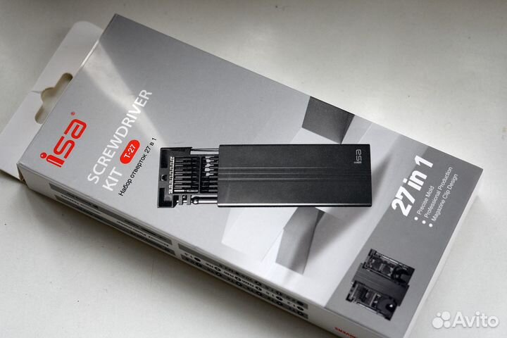 Набор отверток для точных работ 27 в 1 (ISA T-27)