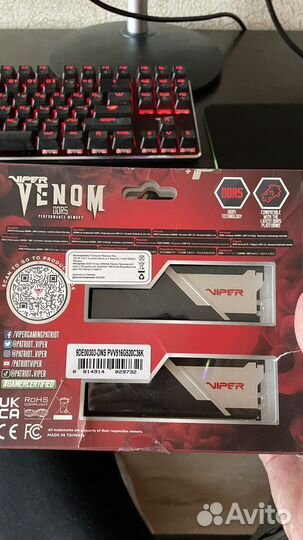 Озу Patriot Viper Venom 16gb ddr 5