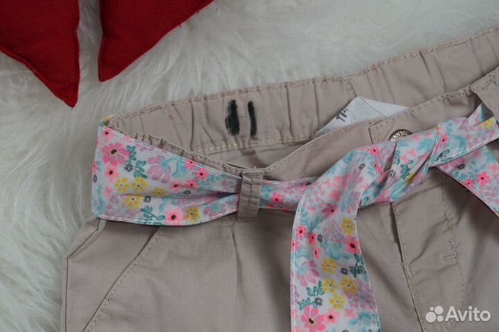 Шорты H&M 122 с пояском