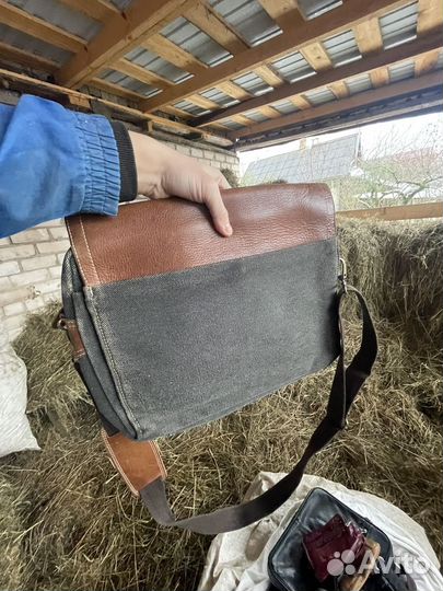 Мужская Кожаная Сумка Rorock Jeans