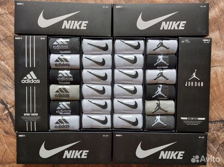 Носки Nike Adidas Jordan качество