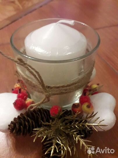 Новогодний подсвечник