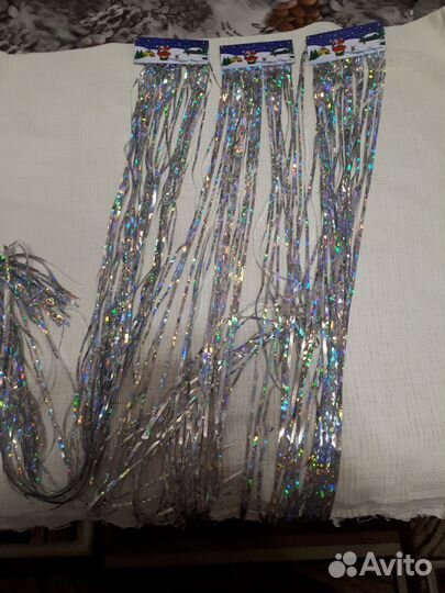 Новогодний дождик 10 шт