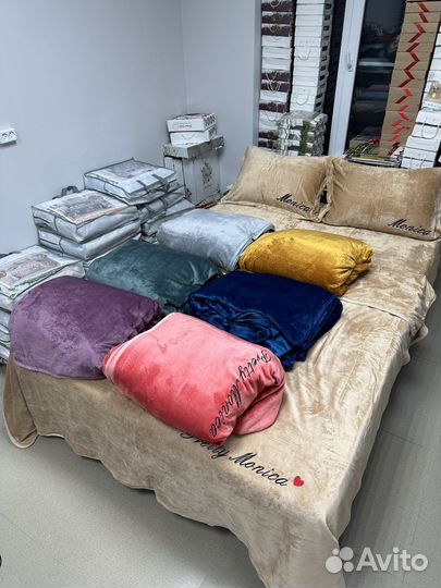 Велюровые комплекты постельного белья