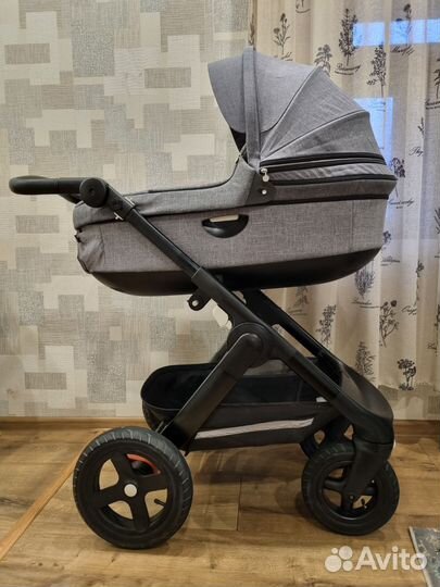Коляска stokke trailz terrain black melange 3В1