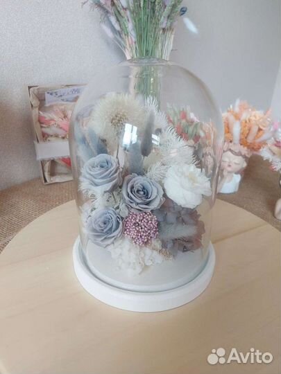 Клош со стаб цветами В подарок