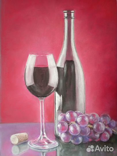 Интерьерная картина пастелью