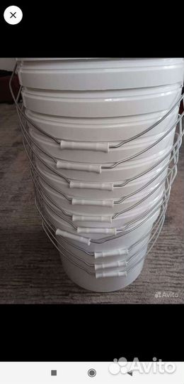 Пищевые пластиковые ведра 20 л с крышками