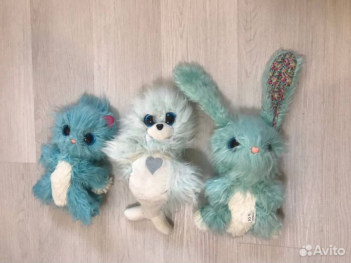 Игрушки мягкие пушстик-потеряшка 3 вида 20-26 см