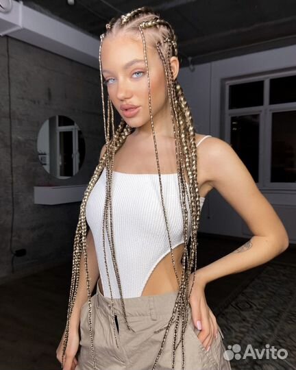 Косы с канекалоном, брейды, афрохвост