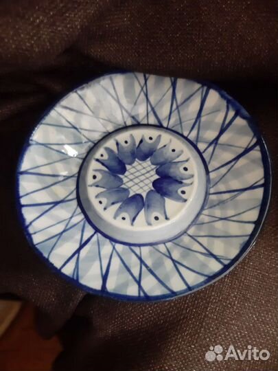 Чашка с блюдцем Гжель