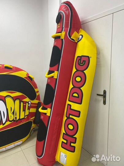 Надувной банан (ватрушка) HOT DOG 3 (новый)