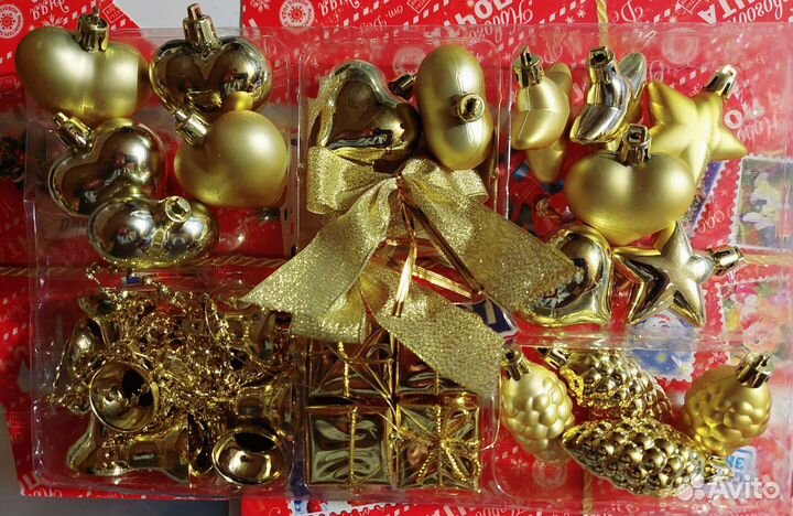Набор новогодних игрушек IKEA б/у