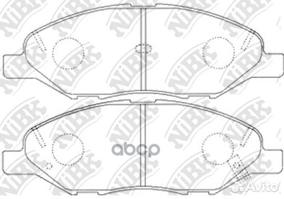 Колодки тормозные дисковые перед PN2452 NiBK