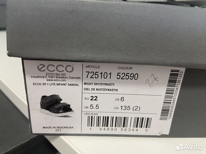 22 ecco SP.1 lite infant sandal 725101/52590