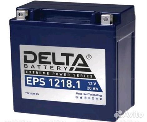 Аккумулятор мото 18Ач Delta EPS nano gel