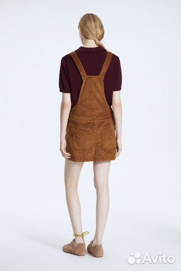 Комбинезон юбка вельвет женский lime 44-46, M