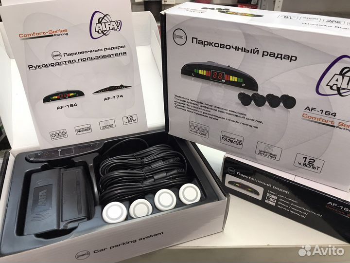 Парковочный радар Alfa AF-164 белый