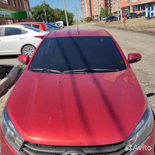 Вырезанная силиконовая тонировка 5 на Весту